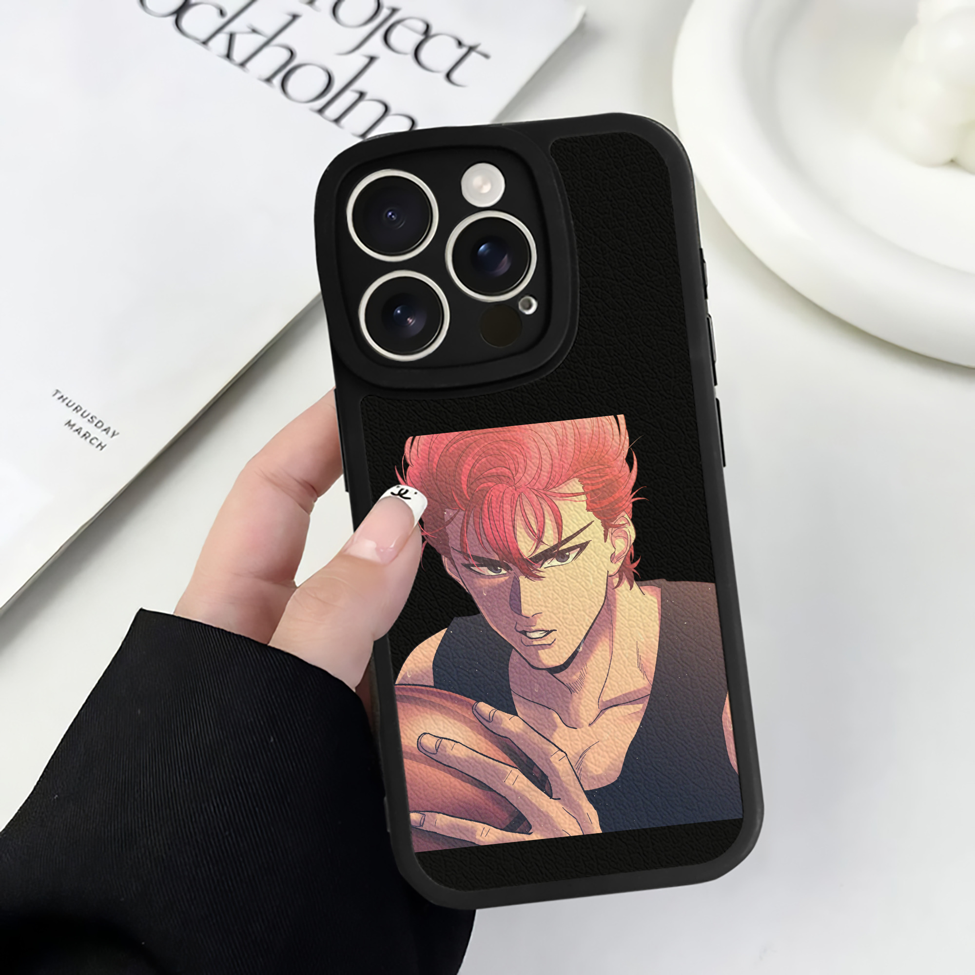 （画像用） SLAM DUNK／スラムダンク 【iPhone 16シリーズ対応】シリコンスマホケース（レザー調） 材質：シリコン